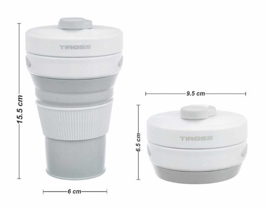 Silikoninis sulankstomas puodelis Tiross TS1428 450 ml - Image 2