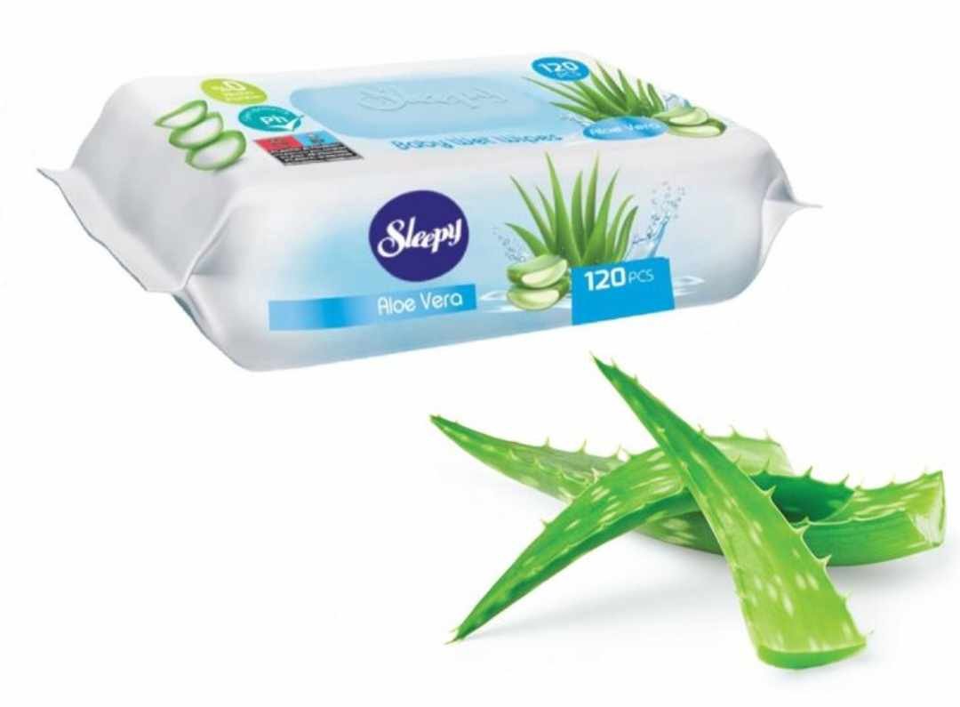 Drėgnos servetėlės Sleepy,120 vnt - Image 2