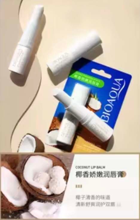 BIOAQUA Natūralių vaisių lūpų balzamas, 4g - Image 2