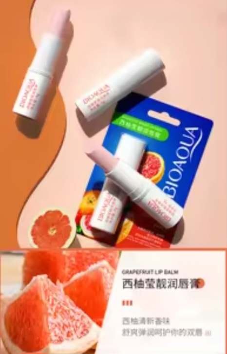 BIOAQUA Natūralių vaisių lūpų balzamas, 4g - Image 3