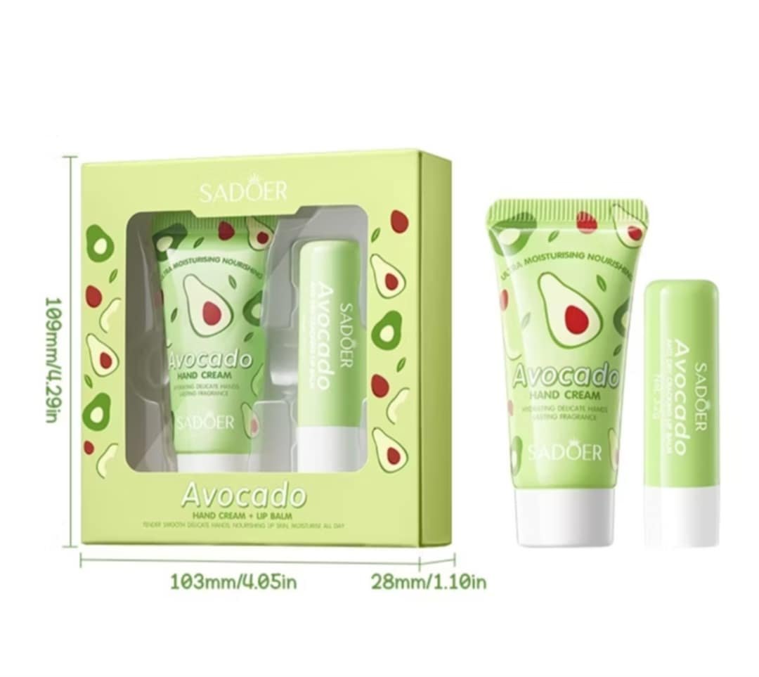 SADOER dovanų rinkinys rankų kremas + lupų balzamas - Image 2
